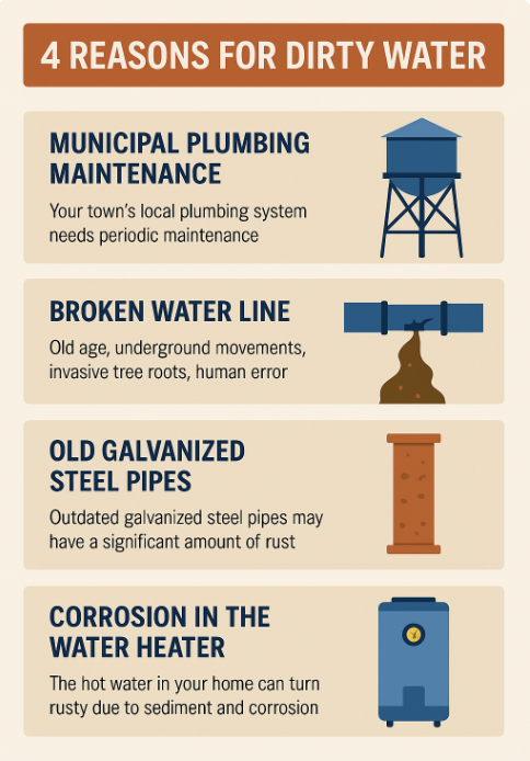 4 reasons for dirty water